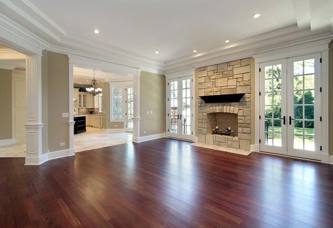 close-up of natural wood grain in hardwood flooring